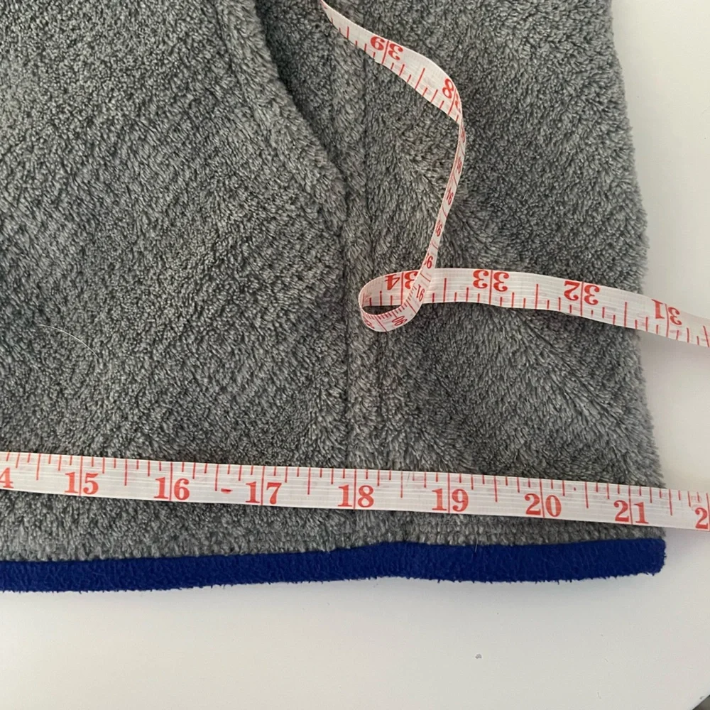 Patagonia Re-Tool Snap-T Polartec Pullover‎ Gray with Blue Ladies Large Outdoors - Picture 9 of 12